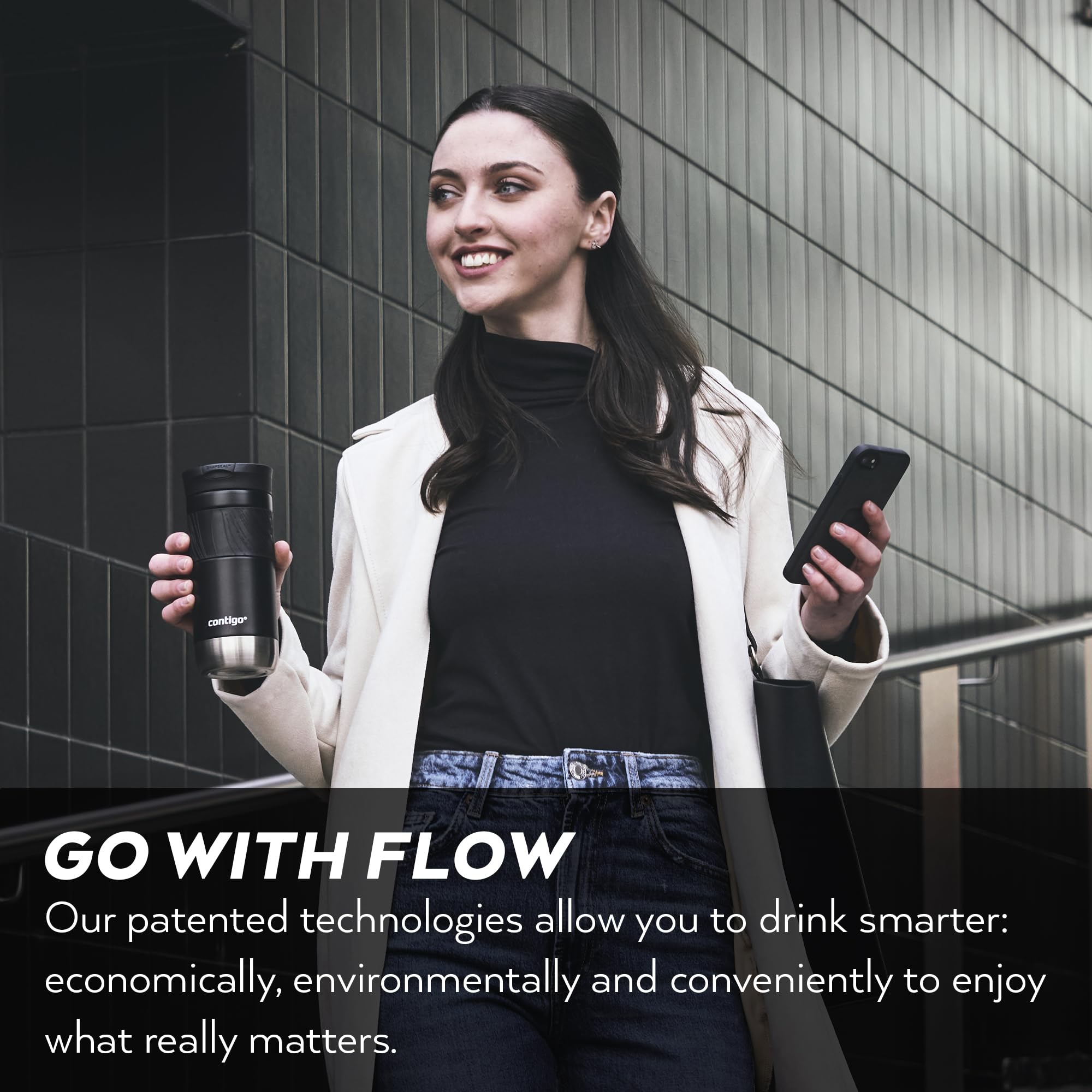 Amazon.com: Contigo Byron 2.0 Snapseal Travel Mug,Stainless Steel